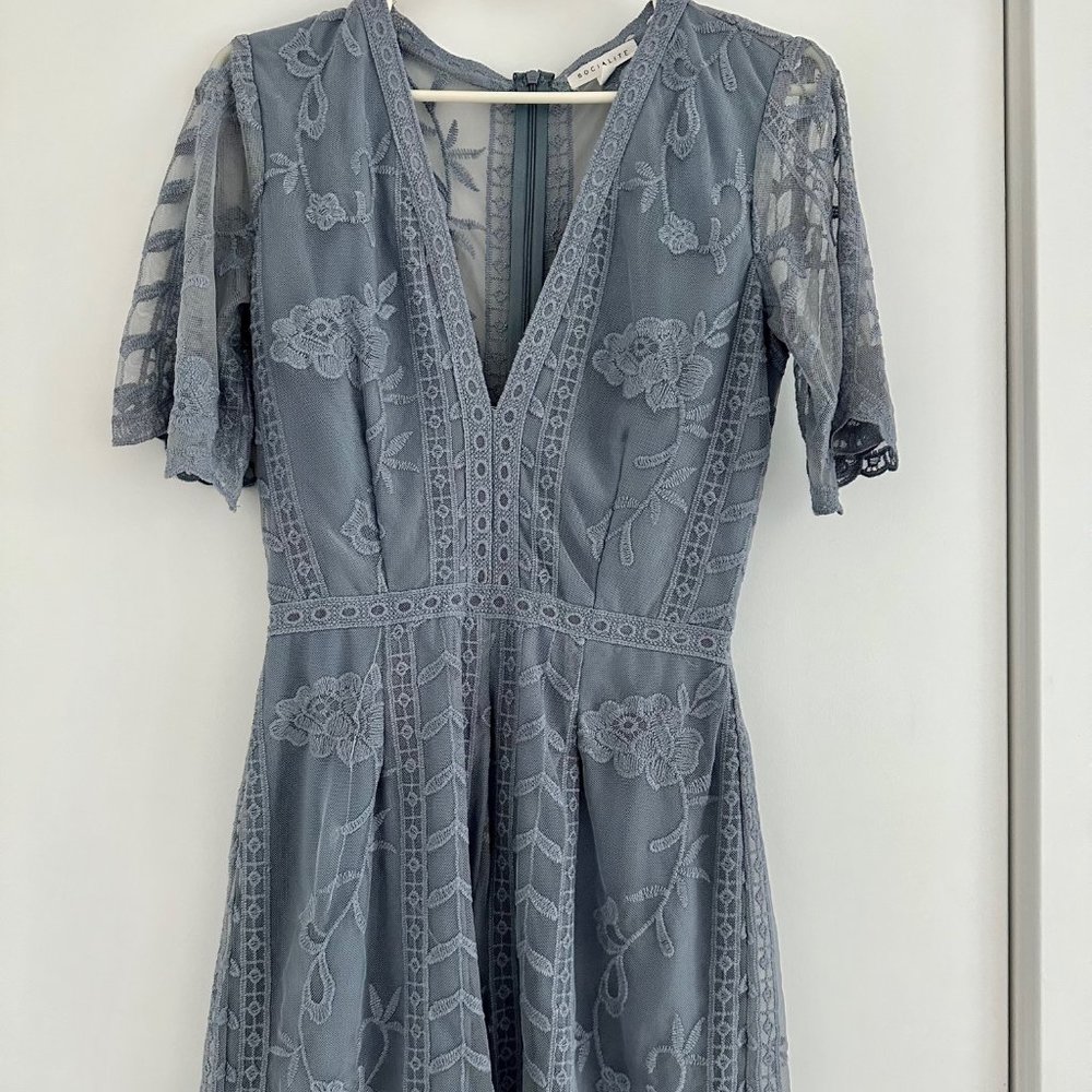 Socialite Short Sleeve Romper - SIZE S